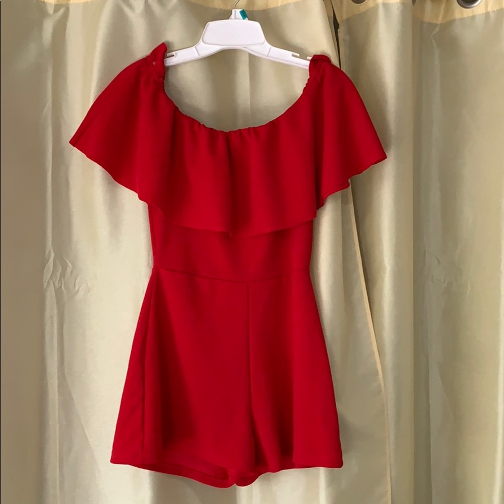 Off the shoulder romper